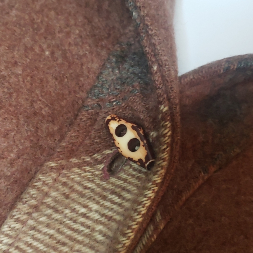 Casa De Lana Boho Hooded Peacoat Brown Aztec 10 View 4